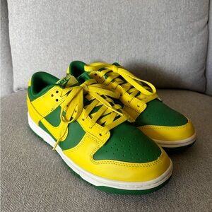 Brazil Dunks Nike Men’s Sneakers in Green and Yellow